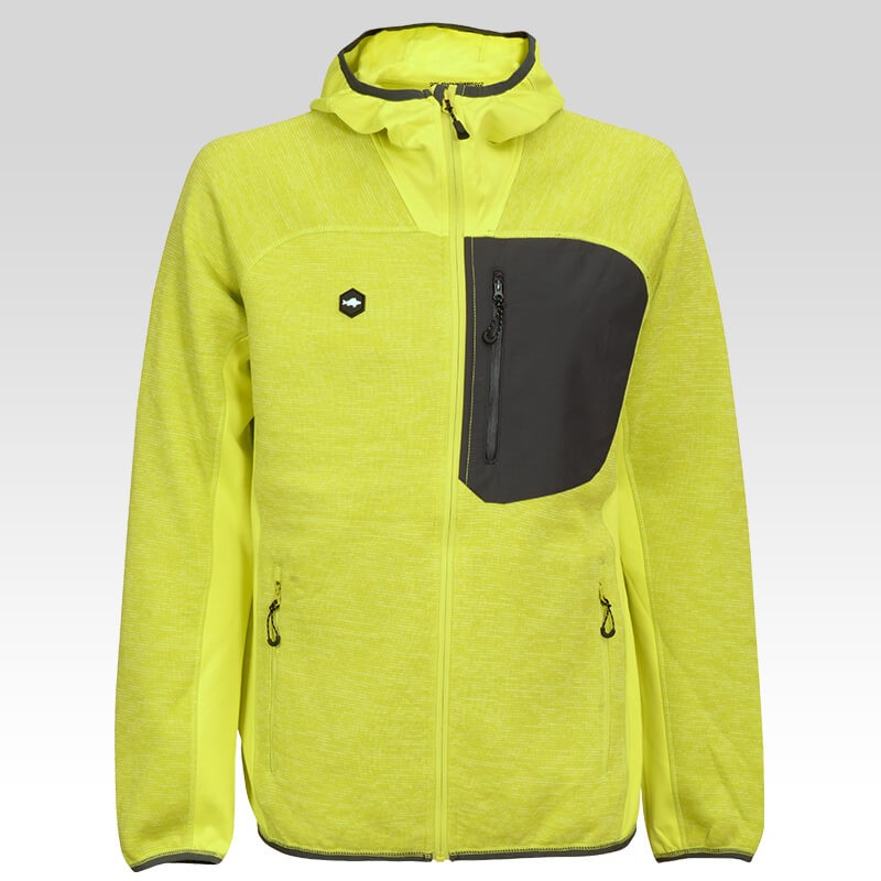 Flisinis džemperis su kapišonu žvejybai RAINMAN Pro GreenLemon