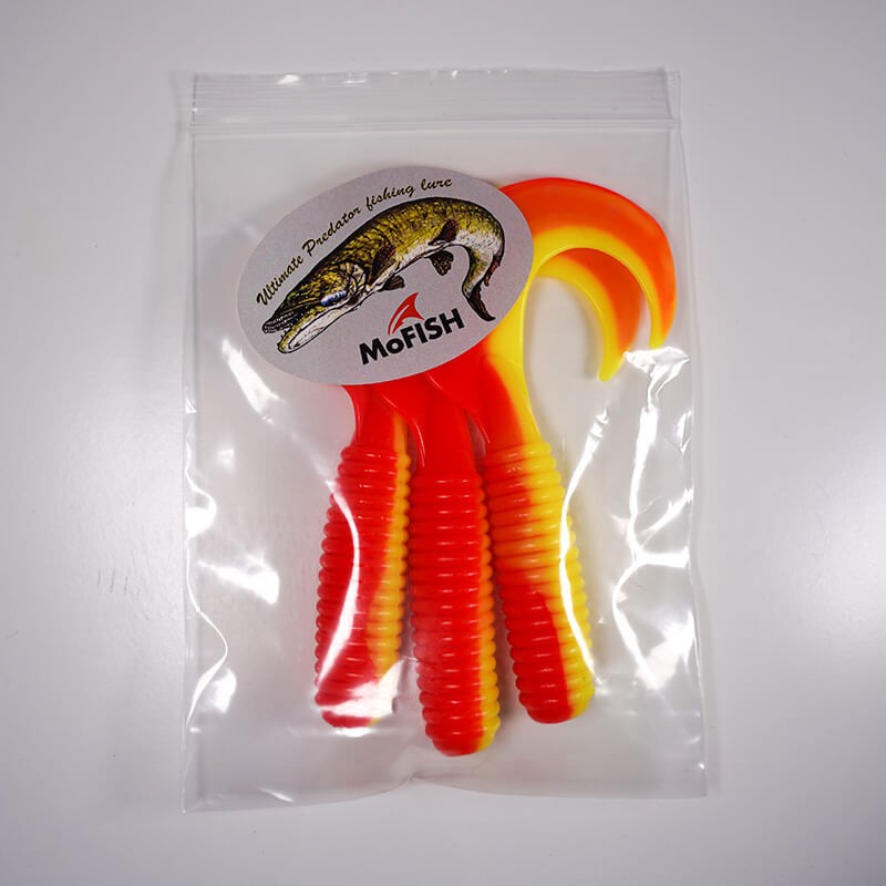 3 vnt., 12,5cm tvisteris Mofish dragon