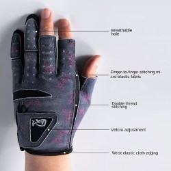 Pirštinės žvejybai su 3 atvirais pirštais