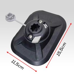 Klijuojamas universalus laikiklis guminėms valtims Quick Fasten G2